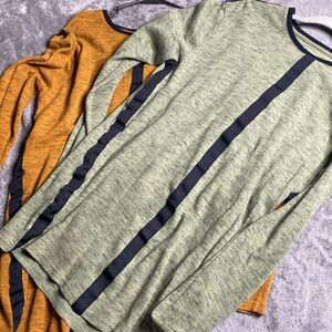 2 PJ Mark elongated thermal shirts